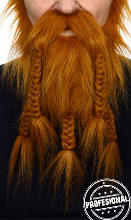 Bigode e Barba Ruivo Profissional 061-LB