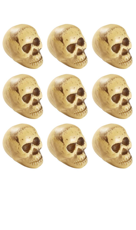 Saco com 9 Caveiras Pequenas