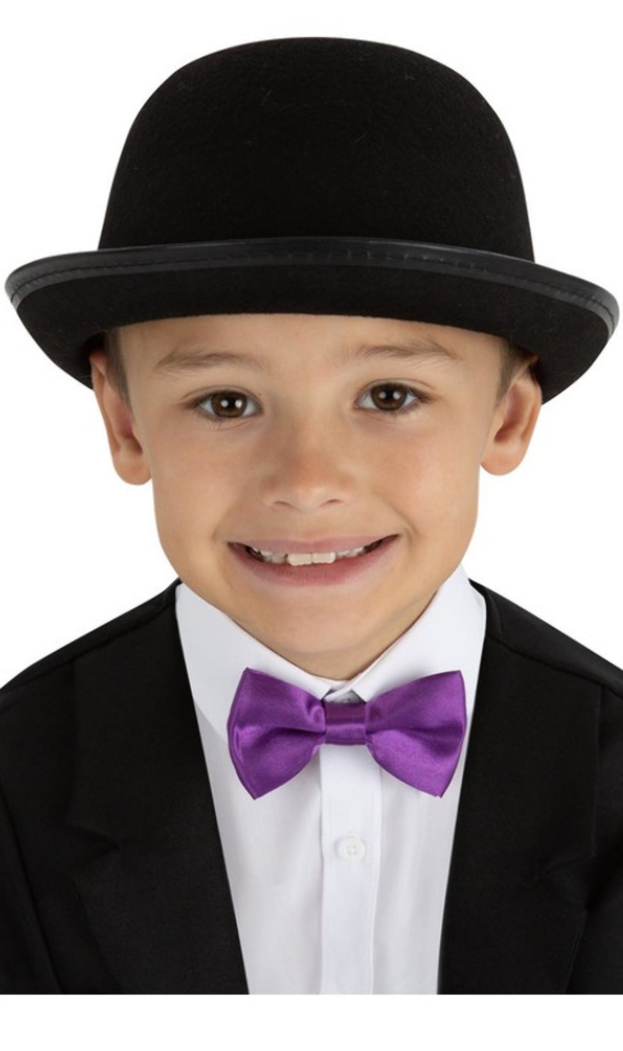 Chapeau Melon Preto Vitoriano infantil