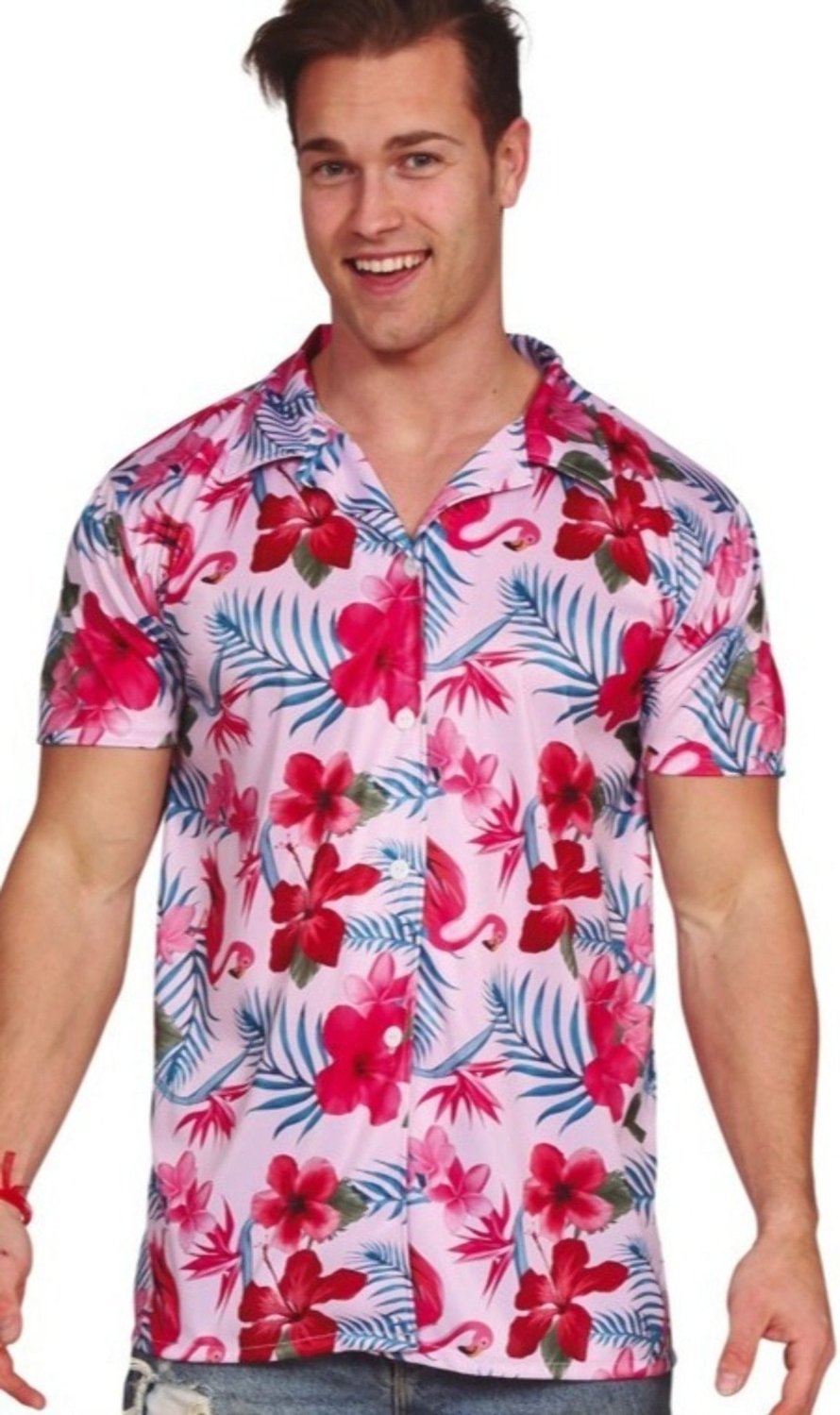 Camisa Hawaiana Flamencos I Don Disfraz