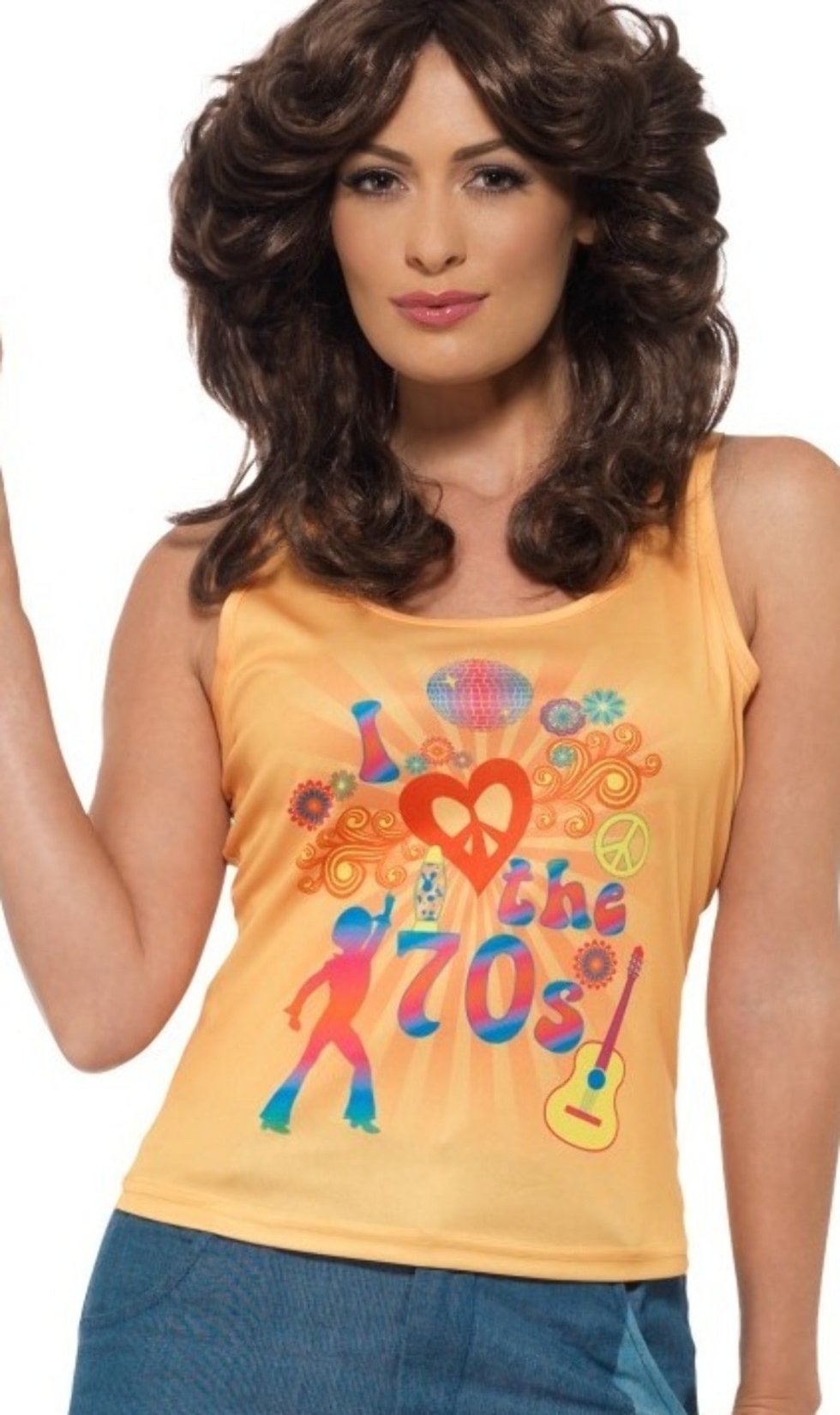 Camiseta de Hippie Love I Don Disfraz