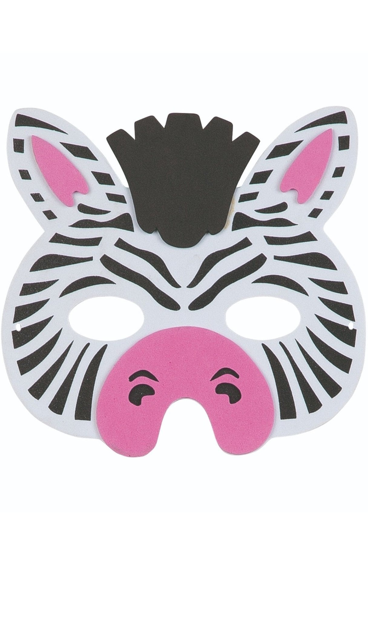 Máscara de Zebra com Riscas