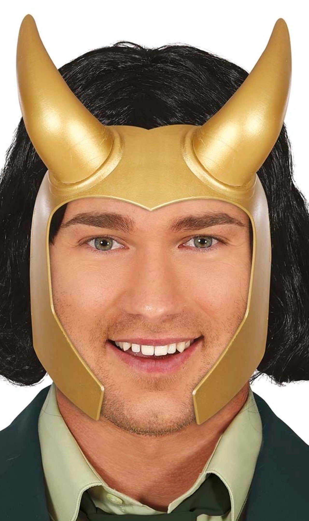 Capacete Dourado Super-Herói Loki