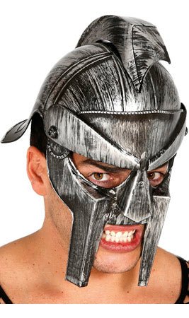 Capacete em Aço de Gladiador