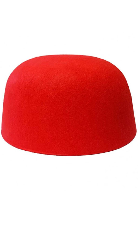 Casquete Vermelho em Feltro