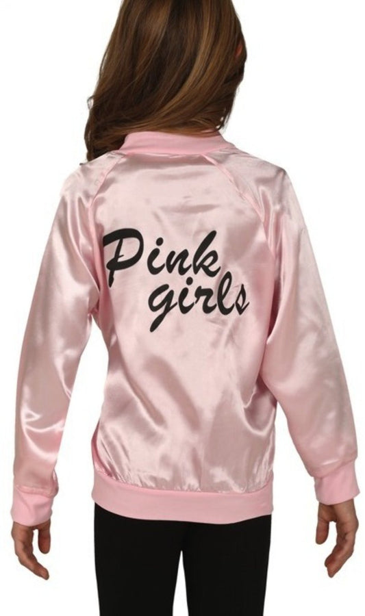 Cazadora de Pink Lady Grease para niña I Don Disfraz