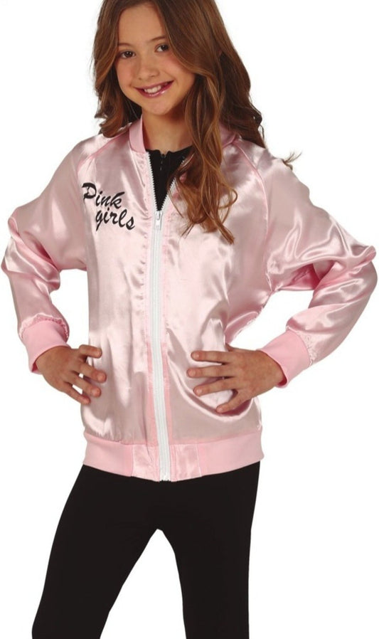 Cazadora de Pink Lady Grease para niña I Don Disfraz