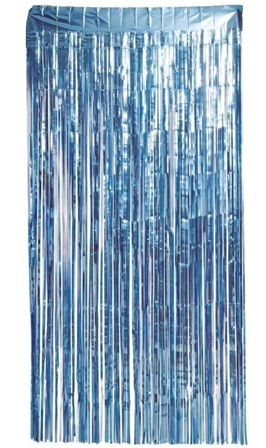 Decoração de Cortina Azul