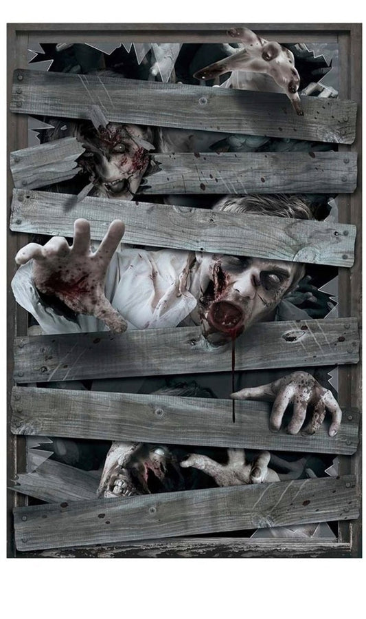 Decoração de Janela Zombie