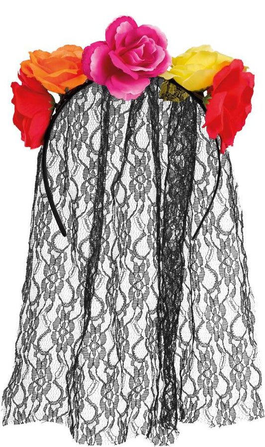 Bandolete de Catrina com Véu