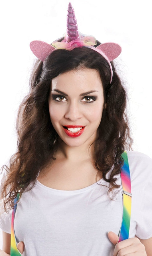 Bandolete de Unicórnio Rosa para criança