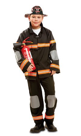 Disfraz de Bombero Negro infantil I Don Disfraz