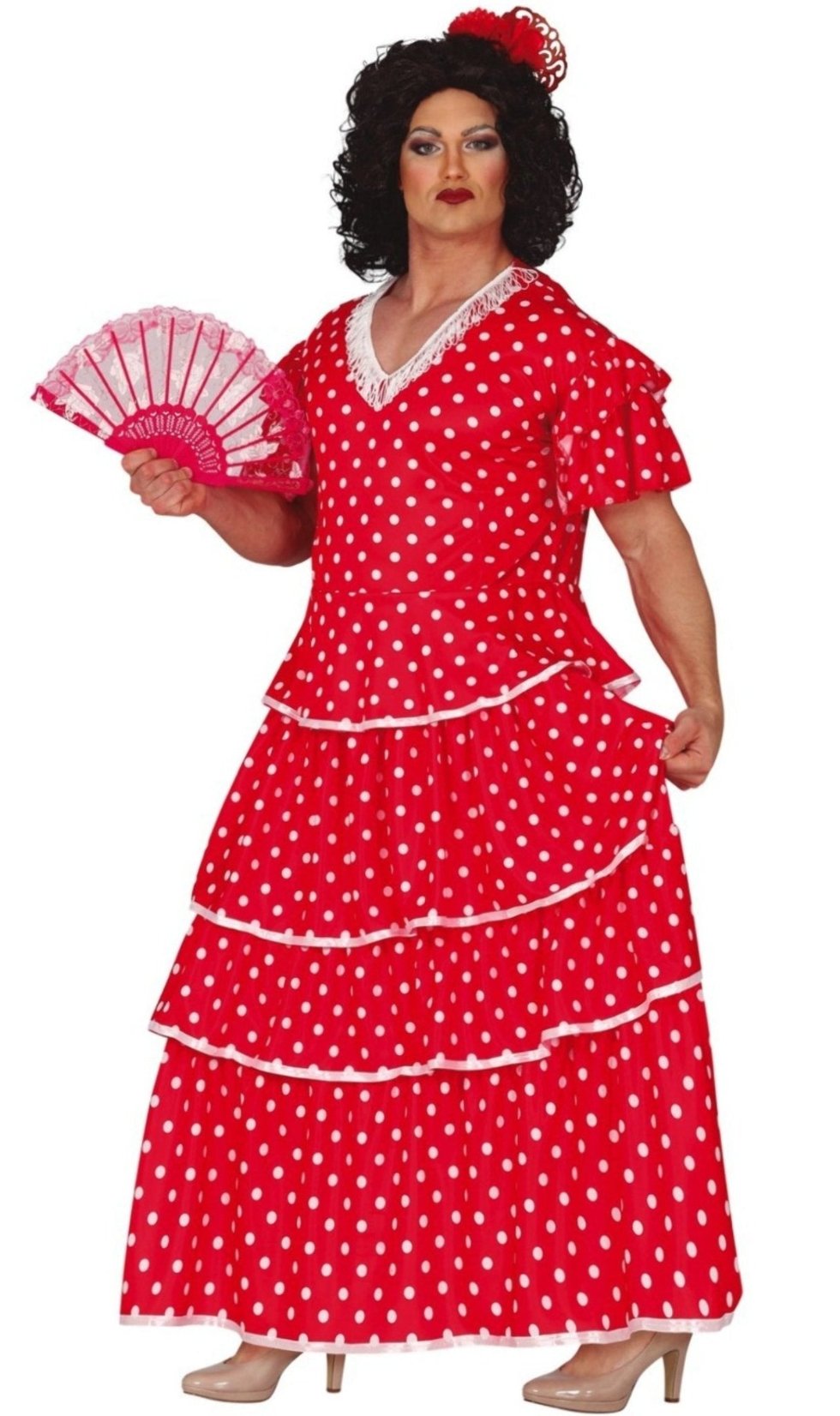 Disfraz de Flamenca Lunares para hombre I Don Disfraz