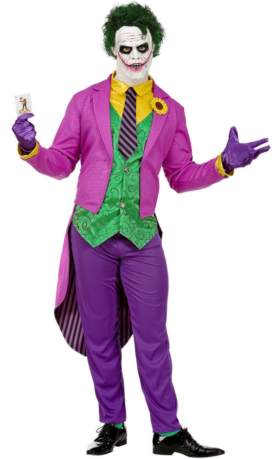 Fato XL de Joker maníaco para homem