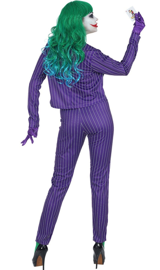 Fato XL de Joker maníaco para senhora