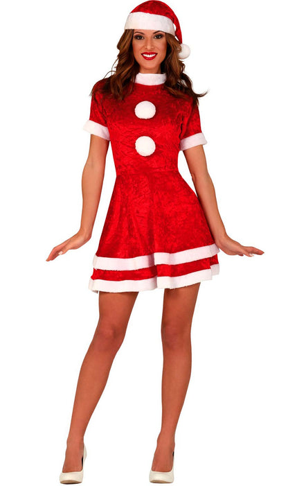 Disfraz de Mama Noel Terciopelo para mujer I Don Disfraz