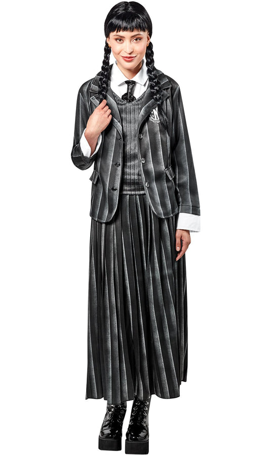 Disfraz de Miércoles Addams™ Uniforme para mujer I Don Disfraz