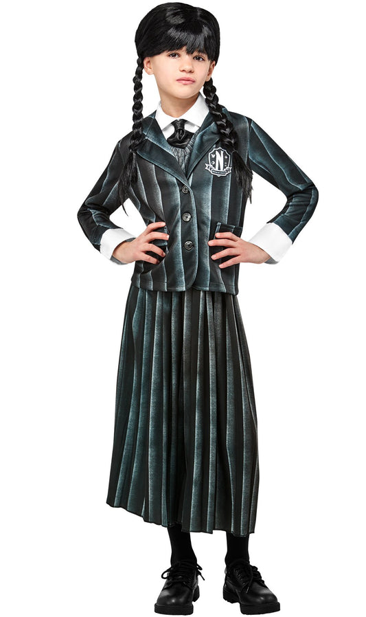 Disfraz de Miércoles Addams™ Uniforme para niña I Don Disfraz