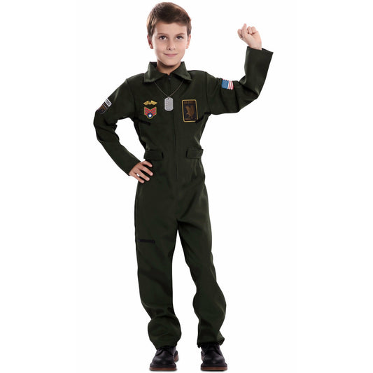 Disfraz de Piloto de Combate Aviador infantil | Don Disfraz