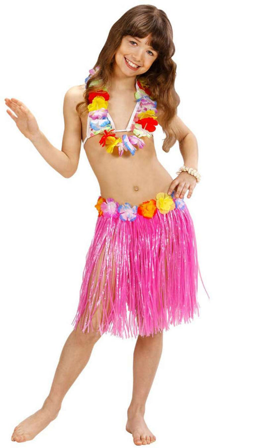 Saia de Havaiana Rosa para criança