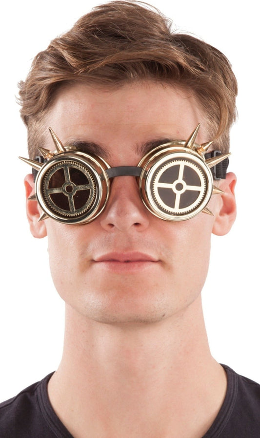 Óculos de Steampunk Dourados