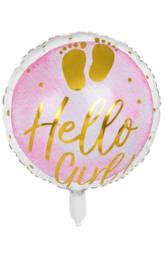 Balão Foil Rosa para Bebê Menina