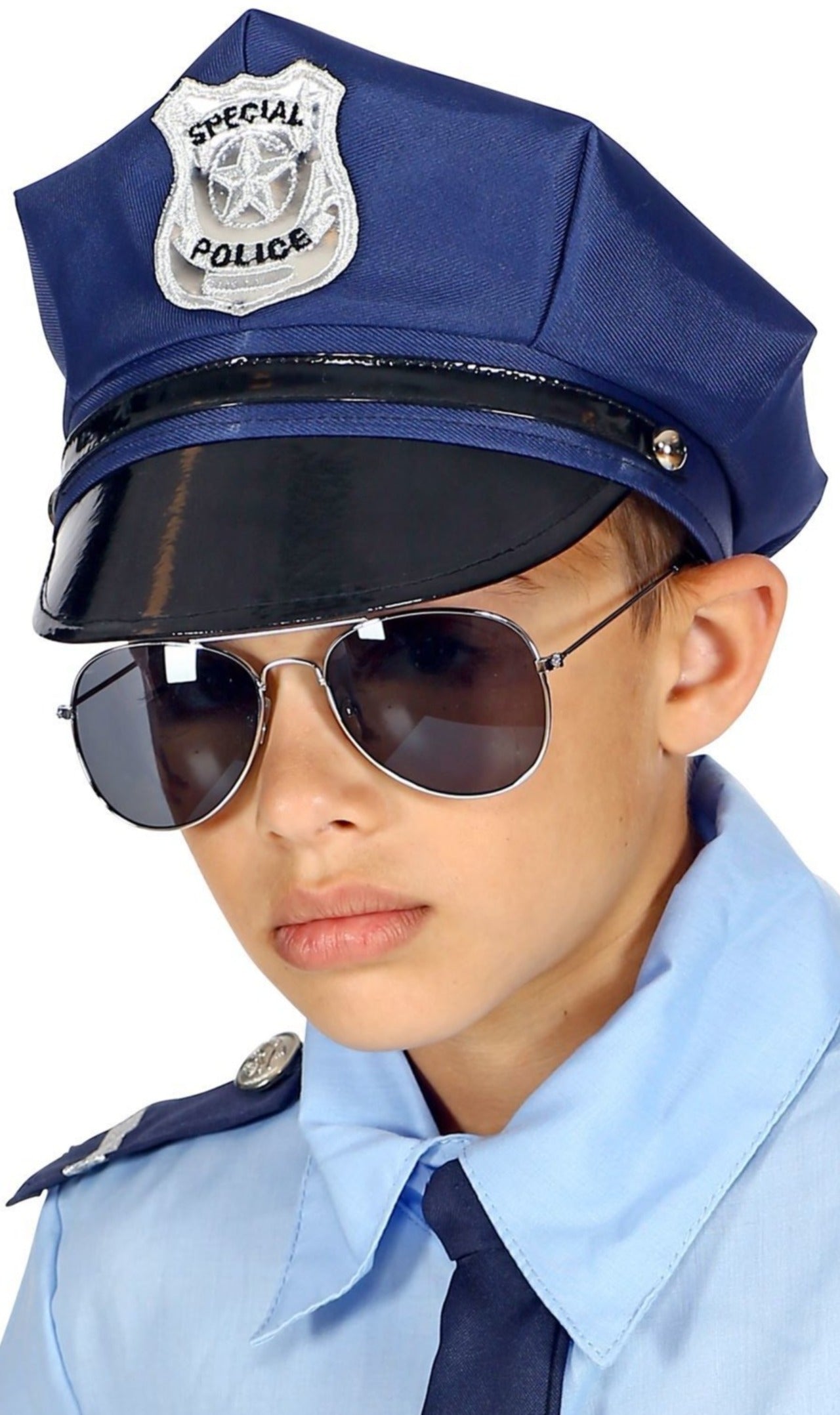 Boina de Polícia Azul para criança