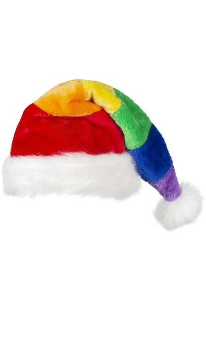Chapéu de Pai Natal Arco-Íris