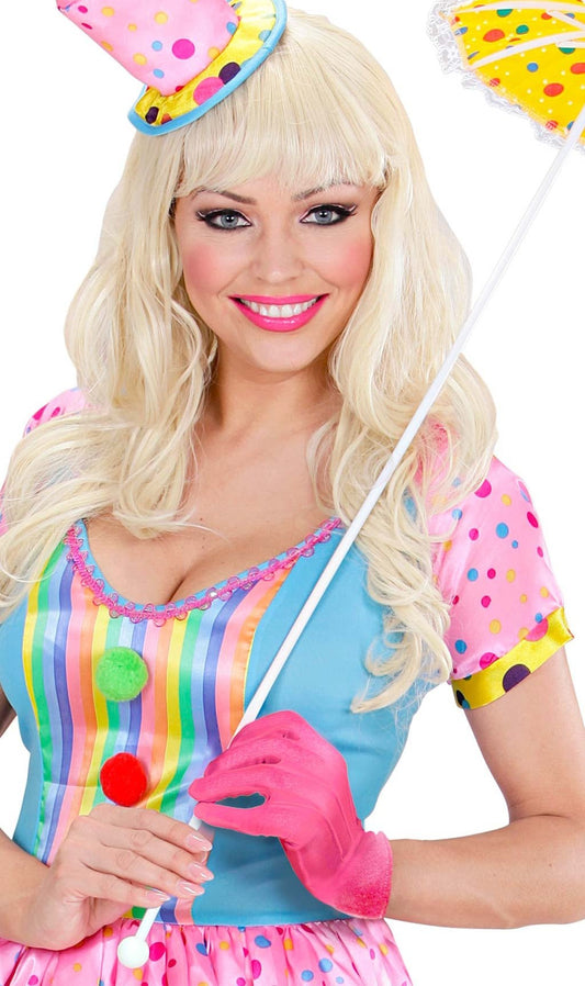 Luvas Curtas Cor de Rosa