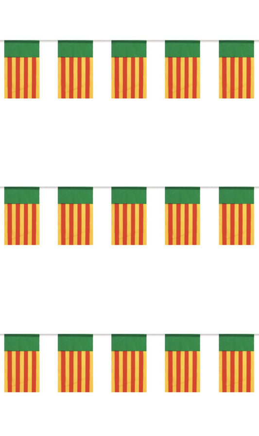 Guirlanda Bandeirolas de Castellón