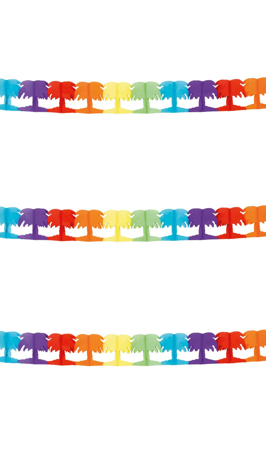 Grinalda de Palmeiras Colorida