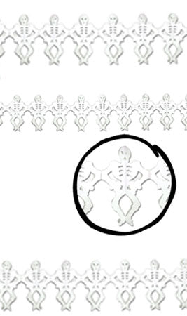 Grinalda de Esqueletos Brancos