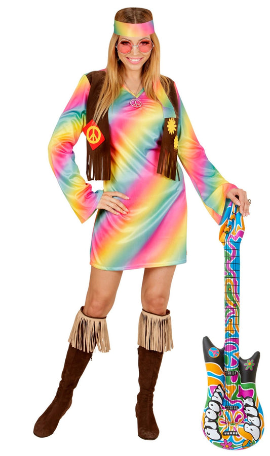 Guitarra de Hippie Colorida Insuflável
