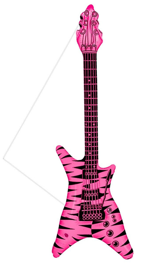 Guitarra de Rock Rosa Insuflável