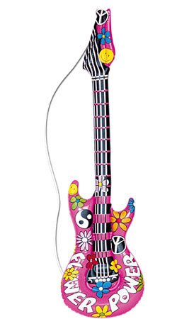 Guitarra de Hippie Flower Insuflável