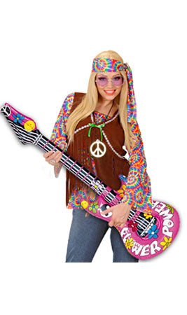 Guitarra de Hippie Flower Insuflável