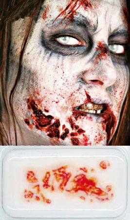 Ferida Apodrecida de Zombie em latex