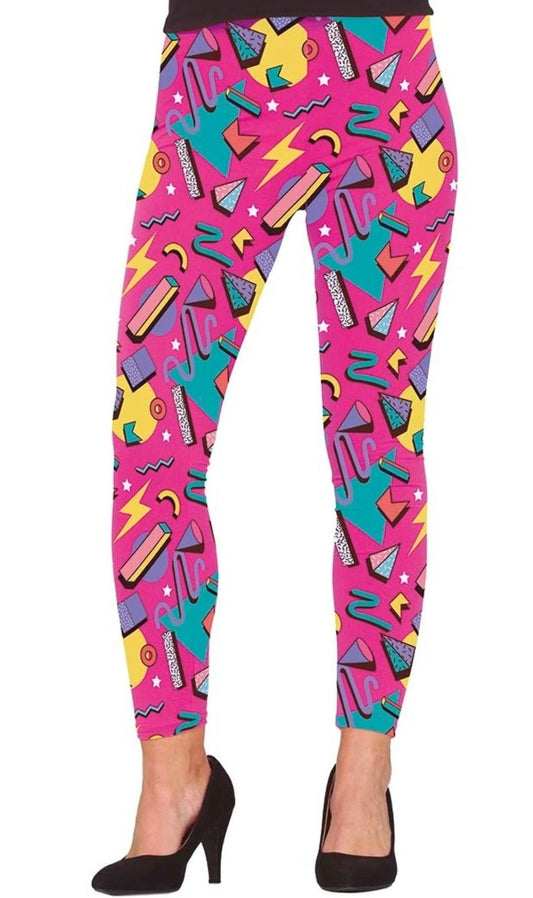 Leggings Años 80 Fucsia I Don Disfraz