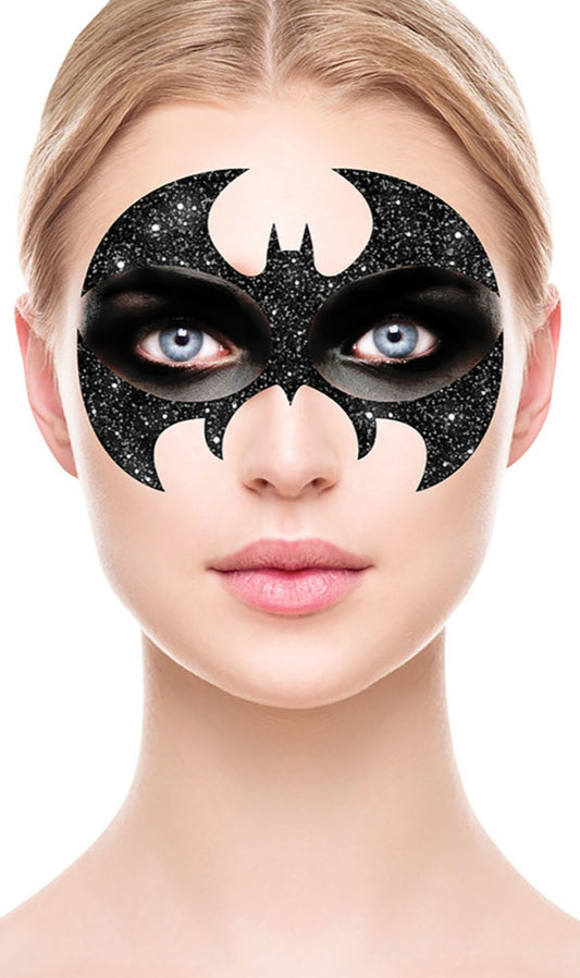 Maquiagem Máscara do Batman com Glitter