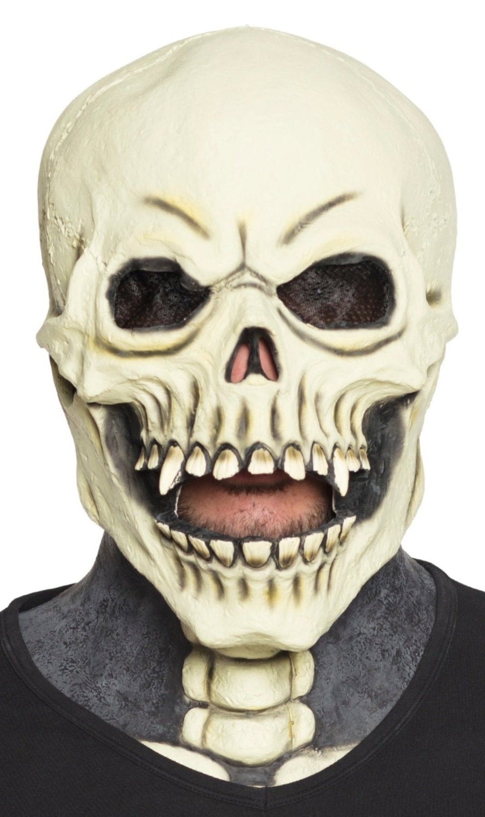 Máscara em latex de Caveira Completa para adulto Costumalia