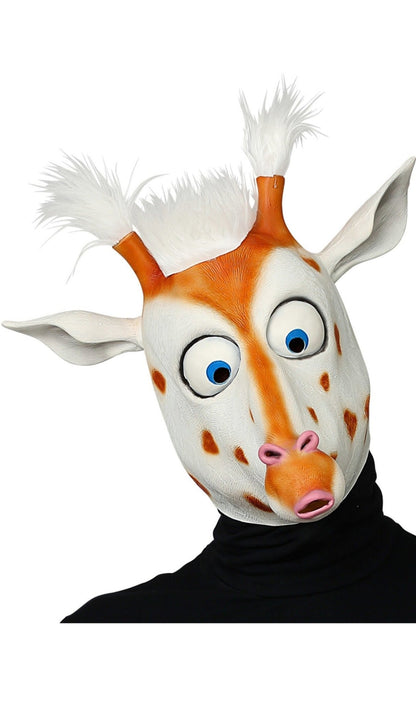 Máscara em latex de Girafa Divertida