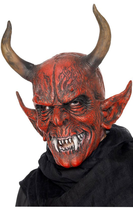 Máscara em latex de Diabo Satânico