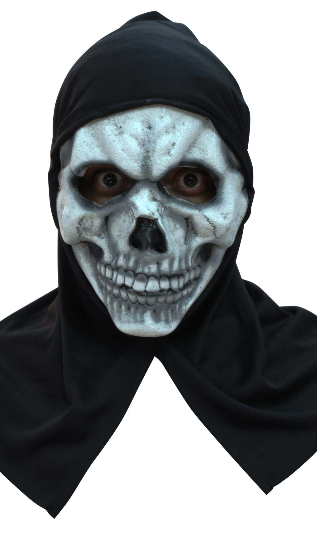 Máscara de latex de Esqueleto com Capuz