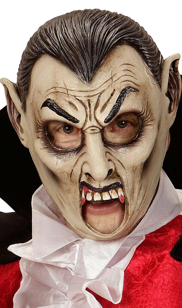 Máscara de latex Vampiro Drácula para criança