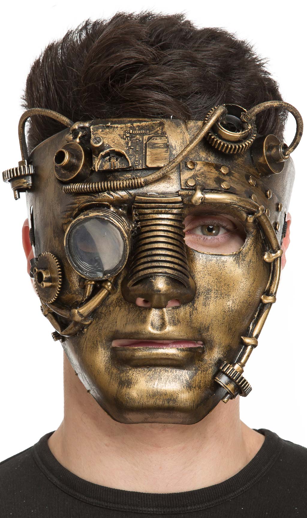 Máscara de Steampunk em Bronze