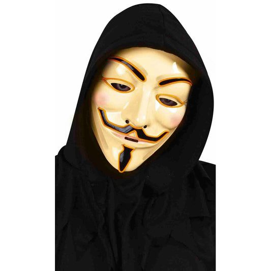 Máscara de V de Vendetta con Luz | Don Disfraz