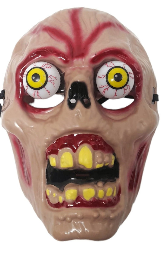Máscara de Zombie com Olhos Salientes