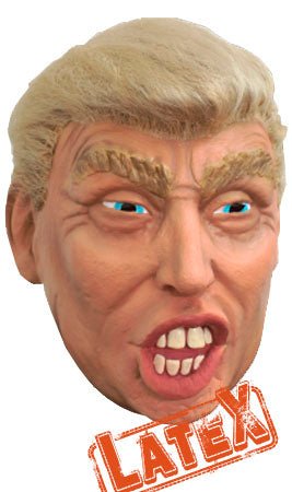 Máscara de Donald Trump em latex com Pelo para adulto