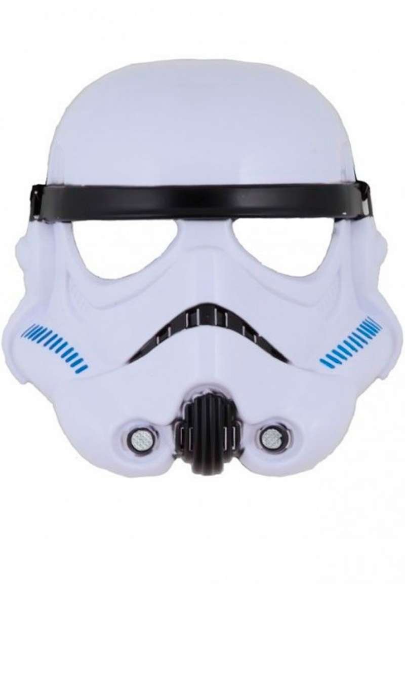 Máscara frontal de Stormtrooper para criança