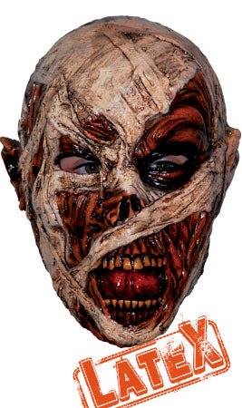 Máscara em latex de Múmia Sangrenta